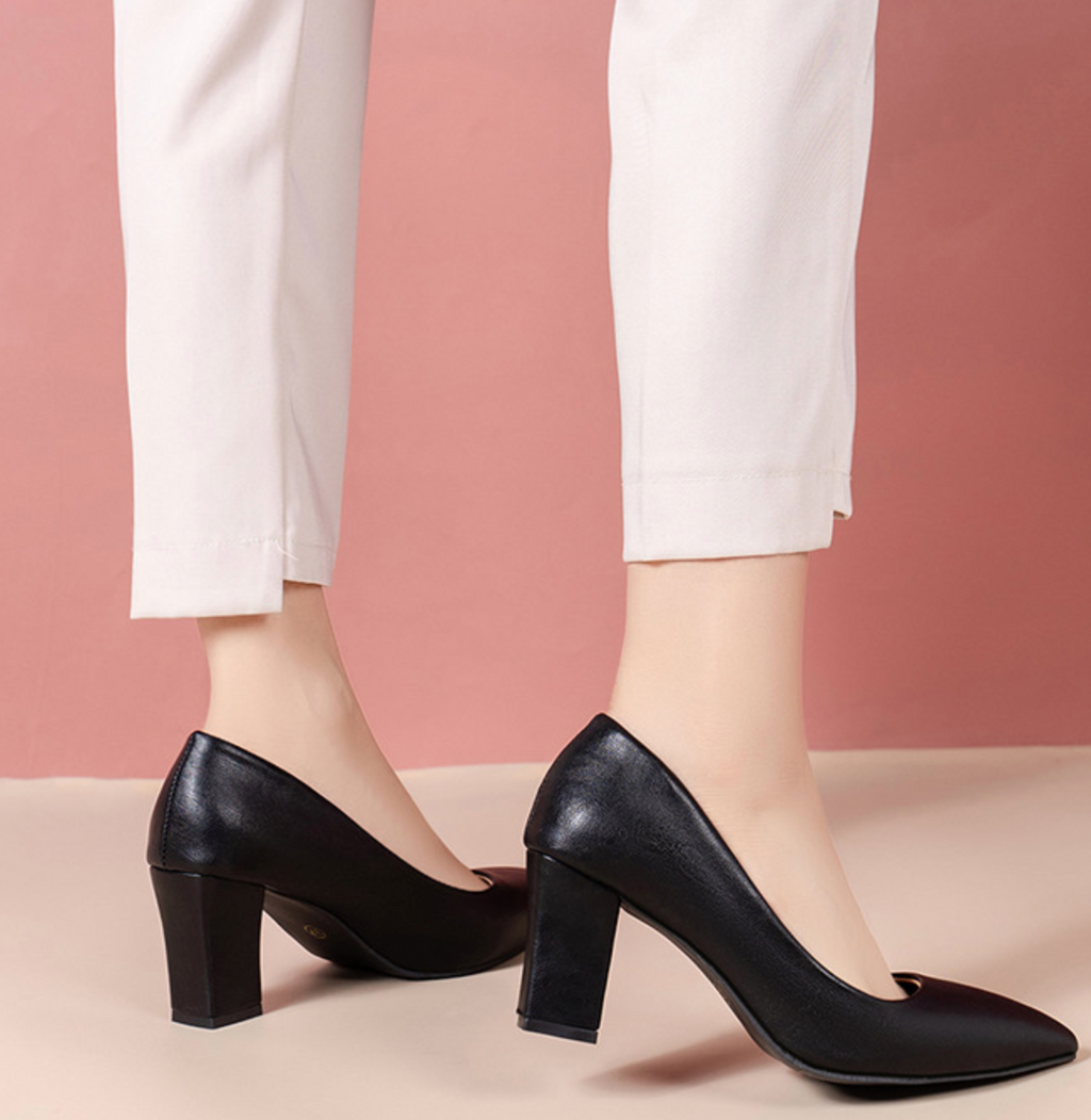 Elegant Chunky Platform Pumps