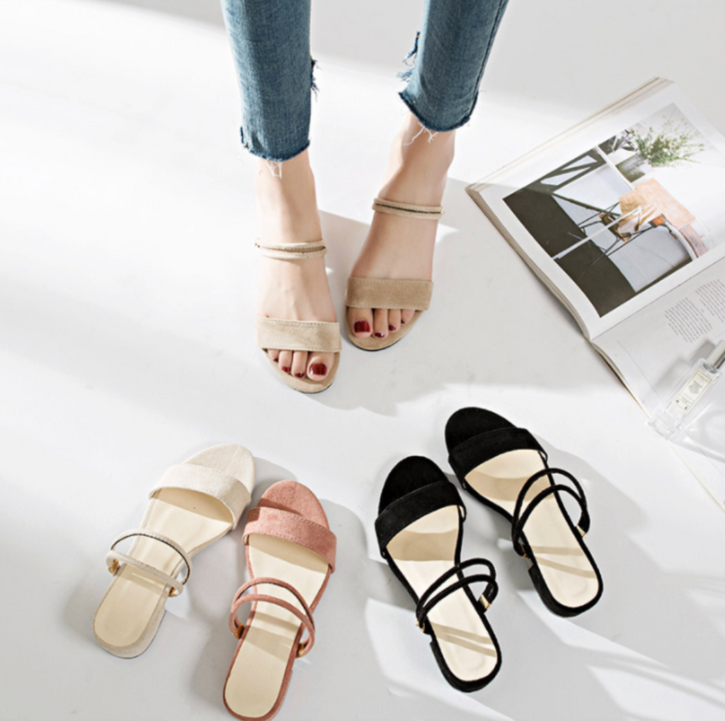 Elegant Thick-Heel Slip-On Shoes